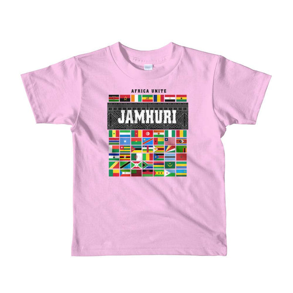 Africa Unite Kids Girls Pink T-shirt Jamhuri Wear