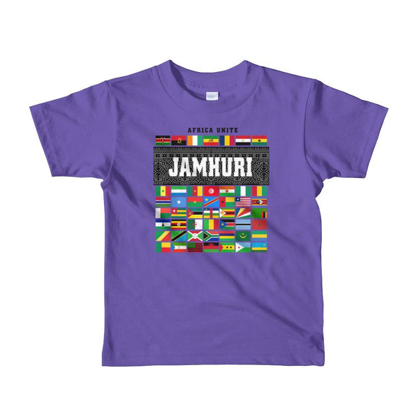 Africa Unite Kids Girls Baby Purple T-shirt Jamhuri Wear
