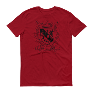 Heritage rich crest independence red shield tshirt