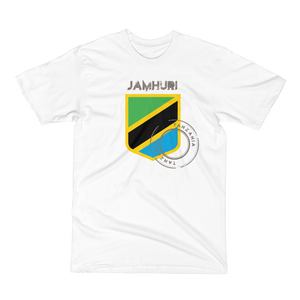 Jamhuri Wear Tanzania Badge of Honor white T-shirt