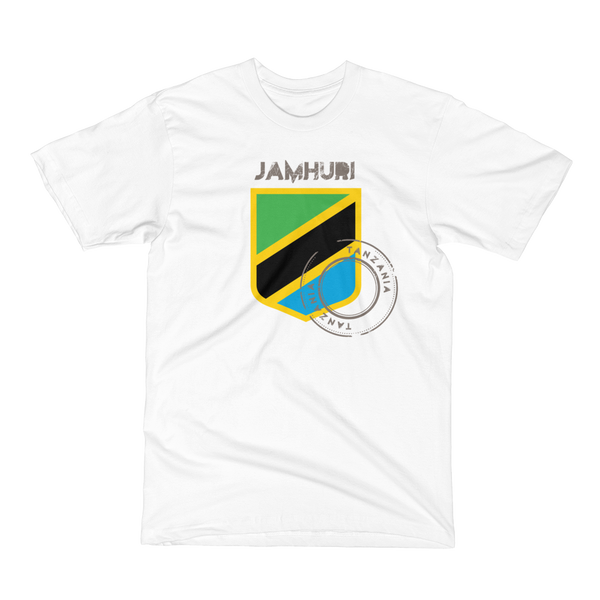 Jamhuri Wear Tanzania Badge of Honor white T-shirt