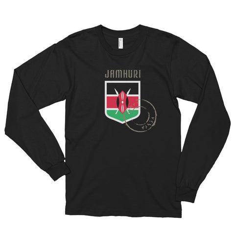 Kenya Badge of Honor Mens Long sleeve t-shirt.