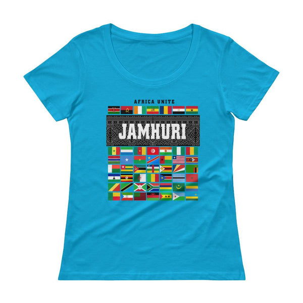 Africa Unite ladies t-shirt by Jamhuri Wear